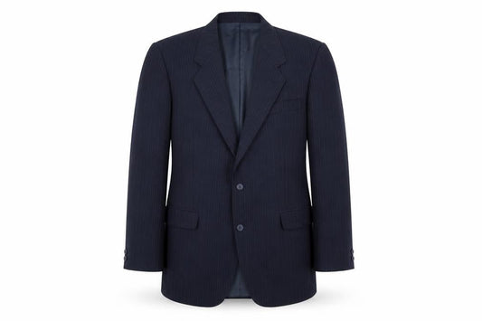 The Label Men's Blue Striped Wool Blazer 42S