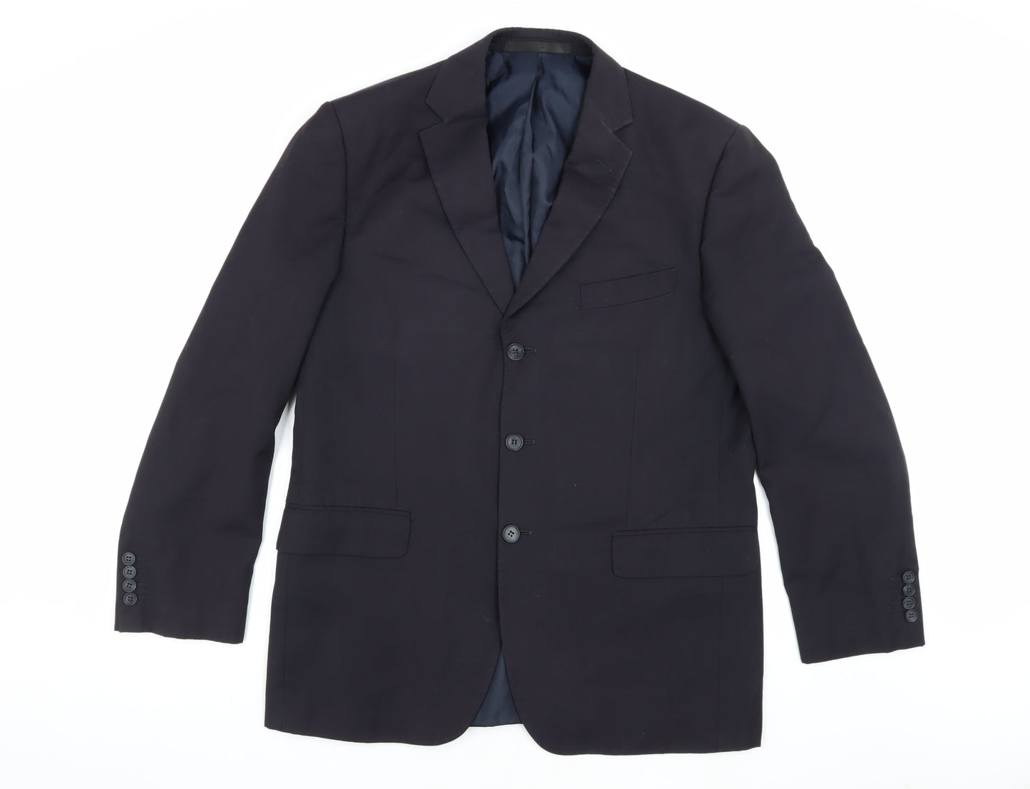 Marks and Spencer Men's Navy Blazer, Size 42R, Wool Blend