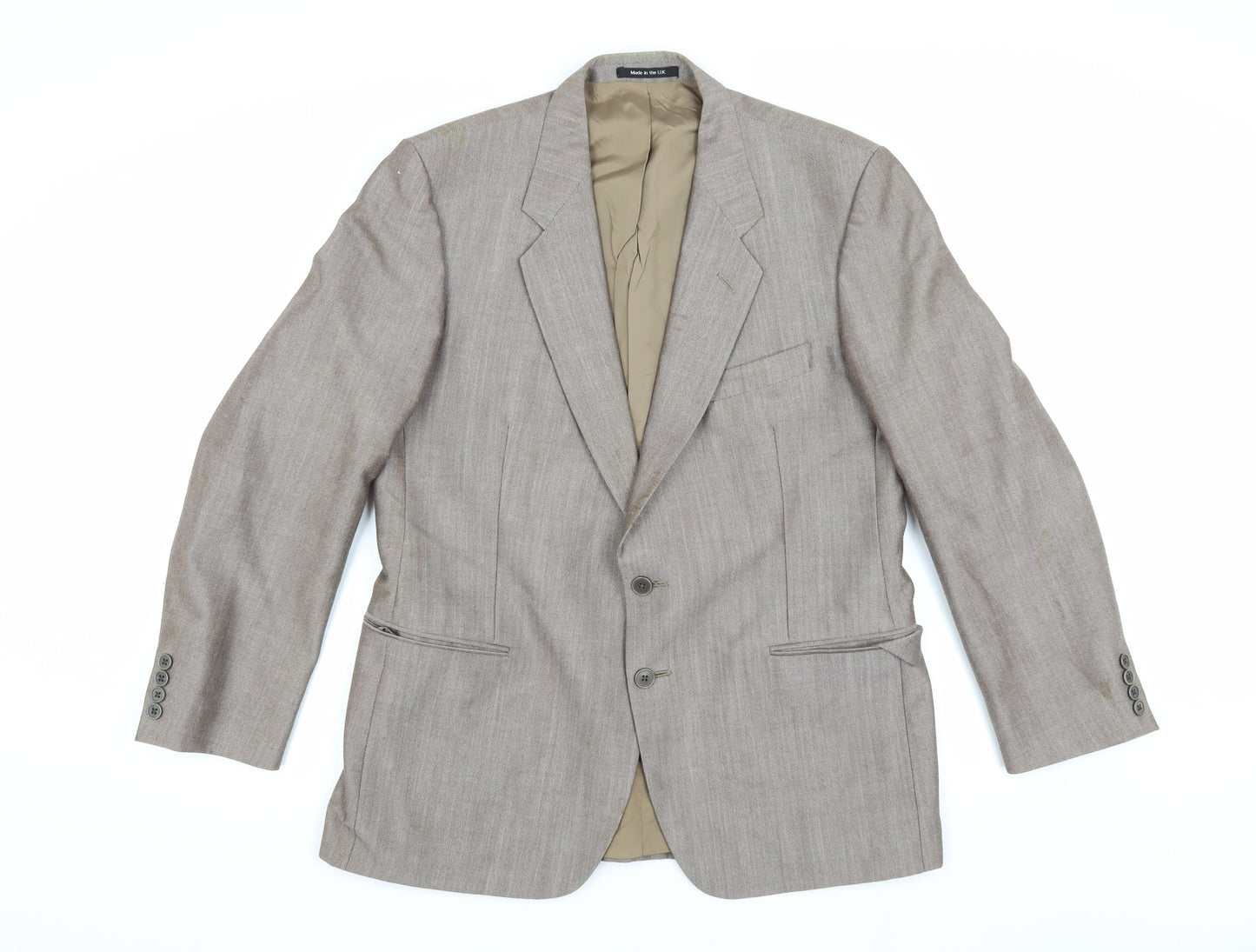 St Michael Men's Brown Blazer 42 Short Vintage