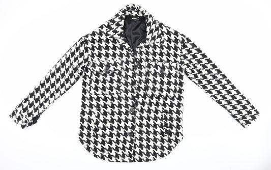 Missguided Women's Houndstooth Jacket Size 6 Classic