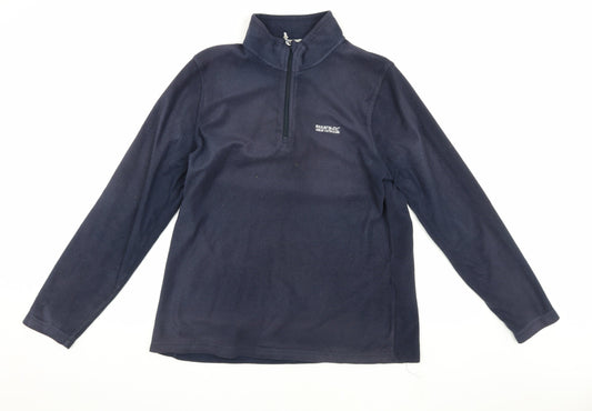 Regatta Unisex Blue Pullover Sweatshirt Size 16 with Zip