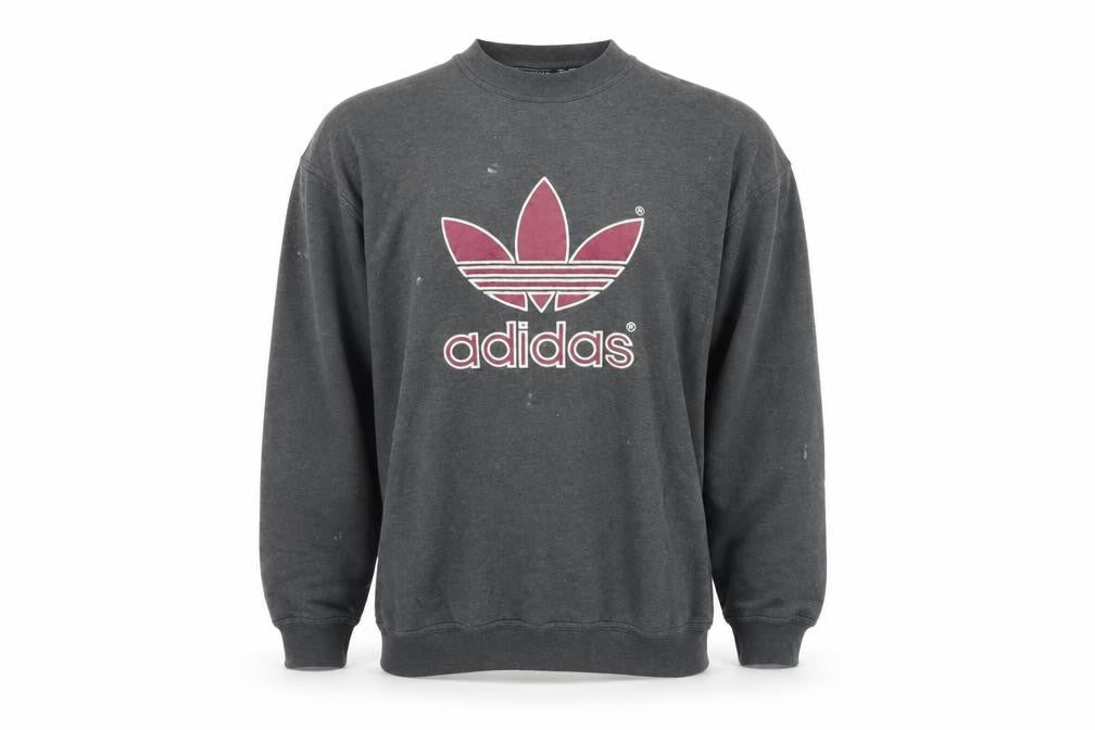 Adidas Men's Grey Pullover Sweatshirt - Size L