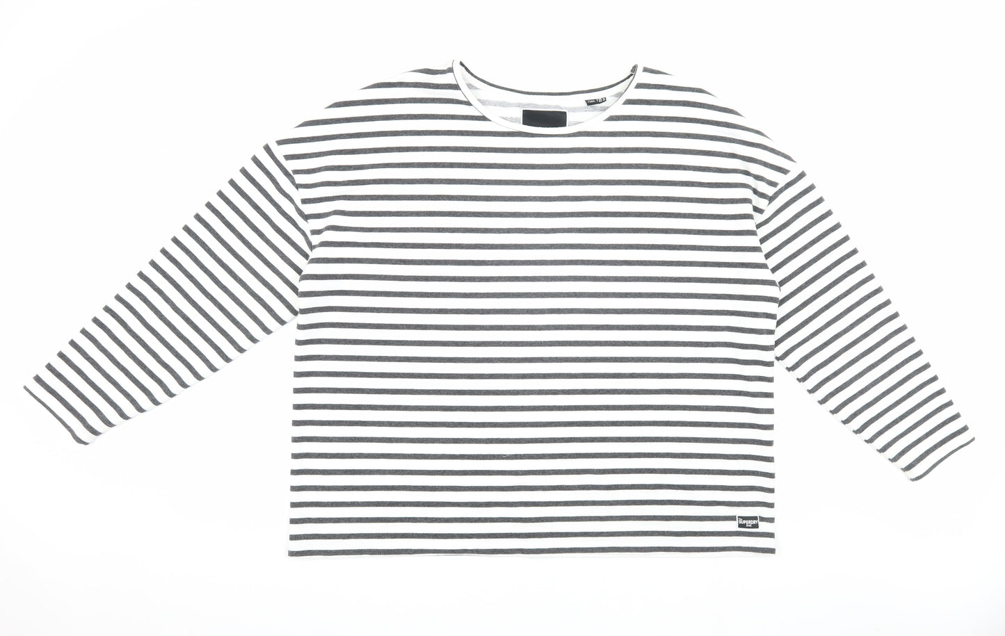 Superdry Women's Striped Long Sleeve T-Shirt, Size 16, Cotton
