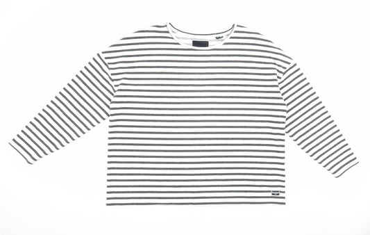 Superdry Women's Striped Long Sleeve T-Shirt, Size 16, Cotton