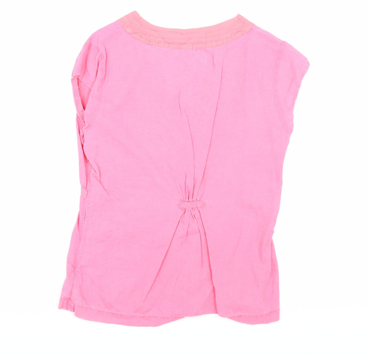 Weird Fish Women's Pink V-Neck Blouse M