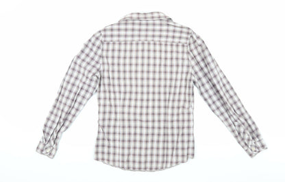 Back view of Mantaray Women's Multicoloured Plaid Button-Up Shirt 12
