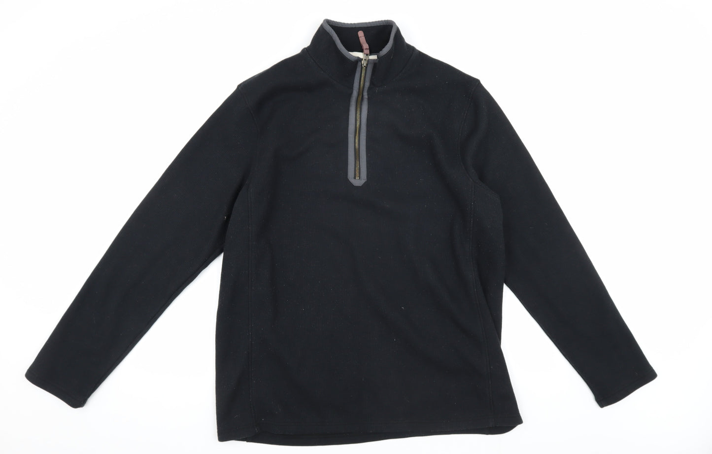 Mountain Warehouse Men's Black 1/4 Zip Sweatshirt L