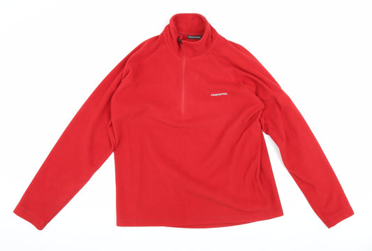 Craghoppers Men's Red Pullover Fleece Sweatshirt M