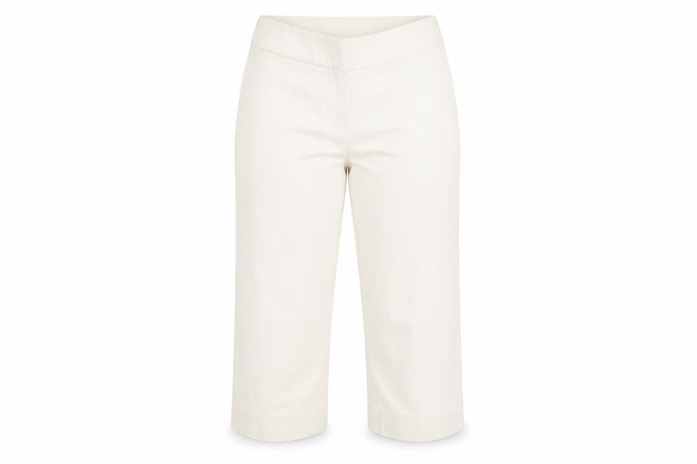 East Women's Beige Cropped Trousers Size 12