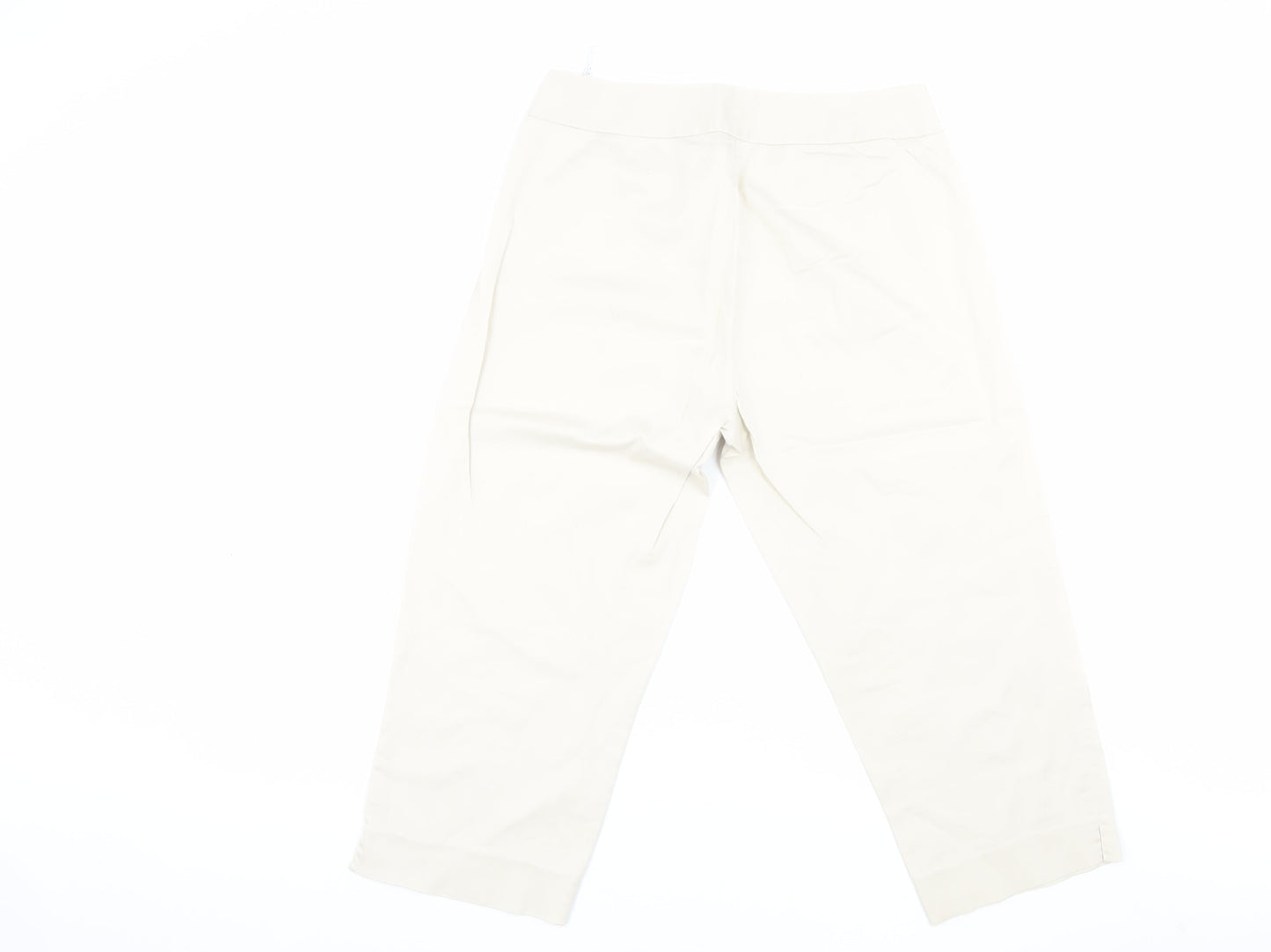 East Women's Beige Cropped Trousers Size 12