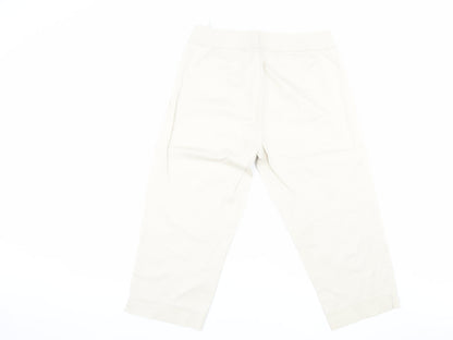 East Women's Beige Cropped Trousers Size 12