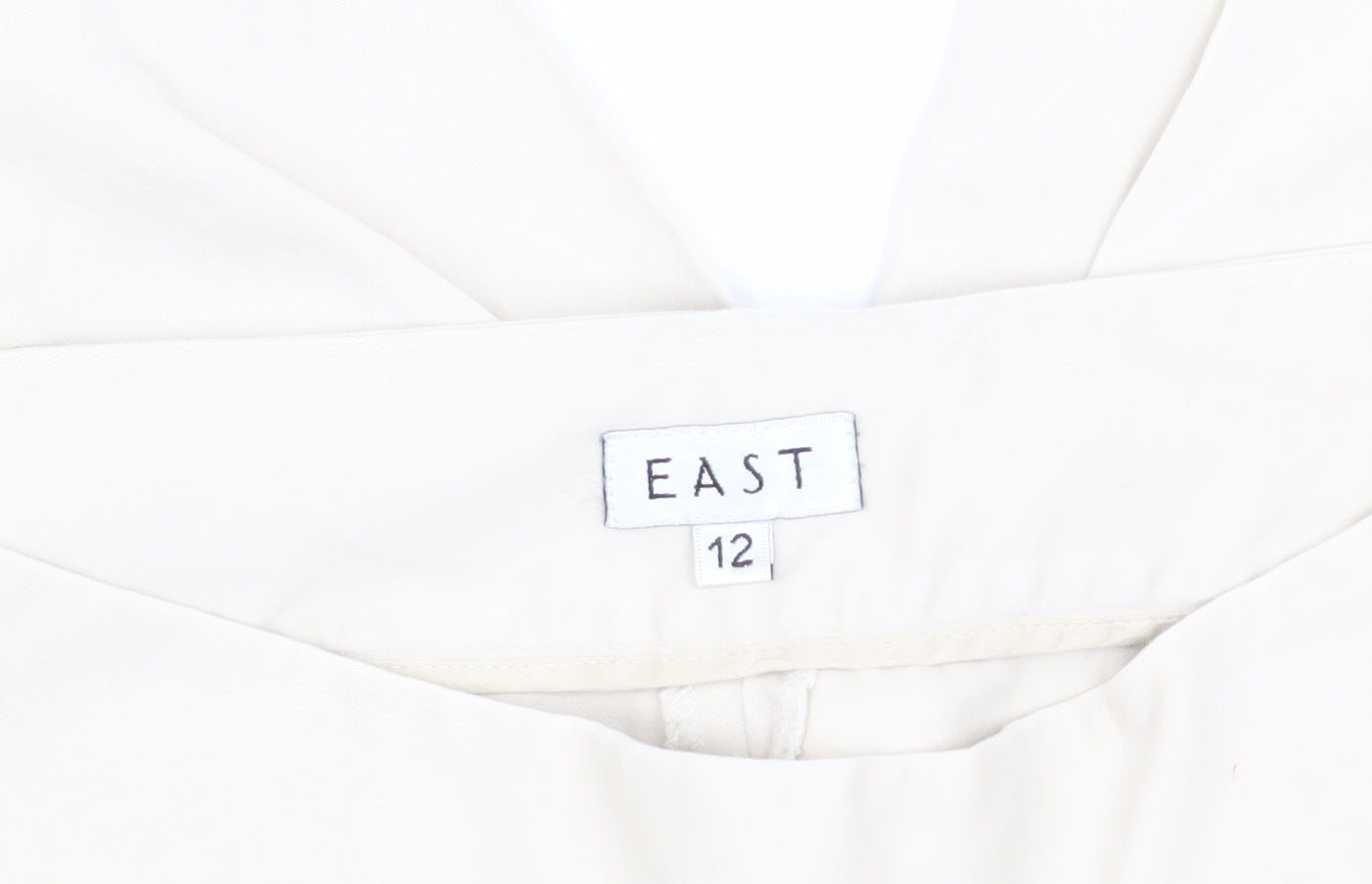 East Women's Beige Cropped Trousers Size 12