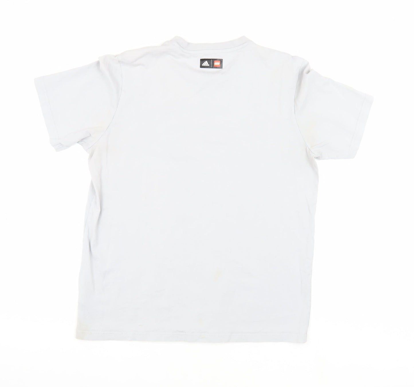 Adidas Men's White Graphic T-Shirt, Size M, Sporty Style