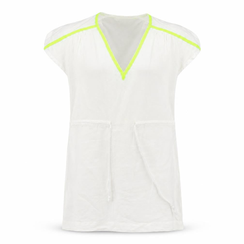 J.Crew Women's White Shift Dress, Size S, Linen Blend