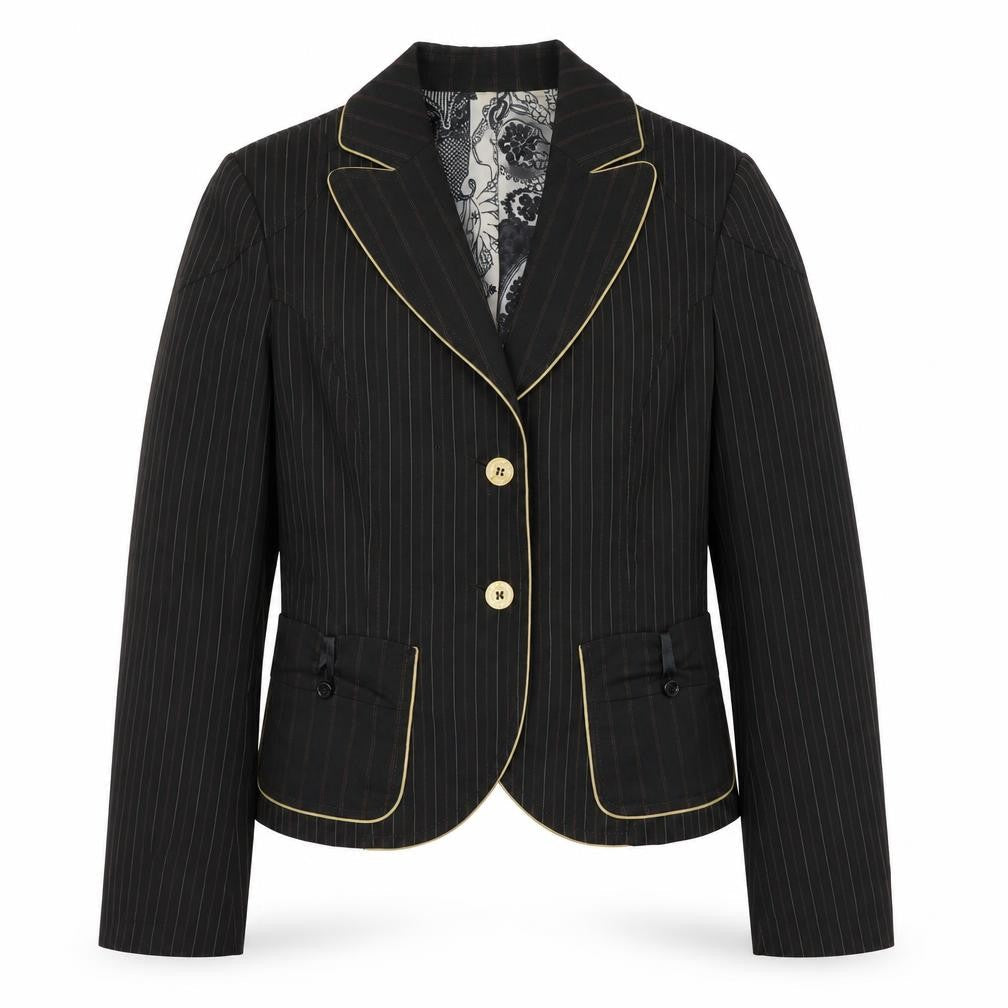 XX By Mexx Women's Black Pinstripe Blazer Size 10