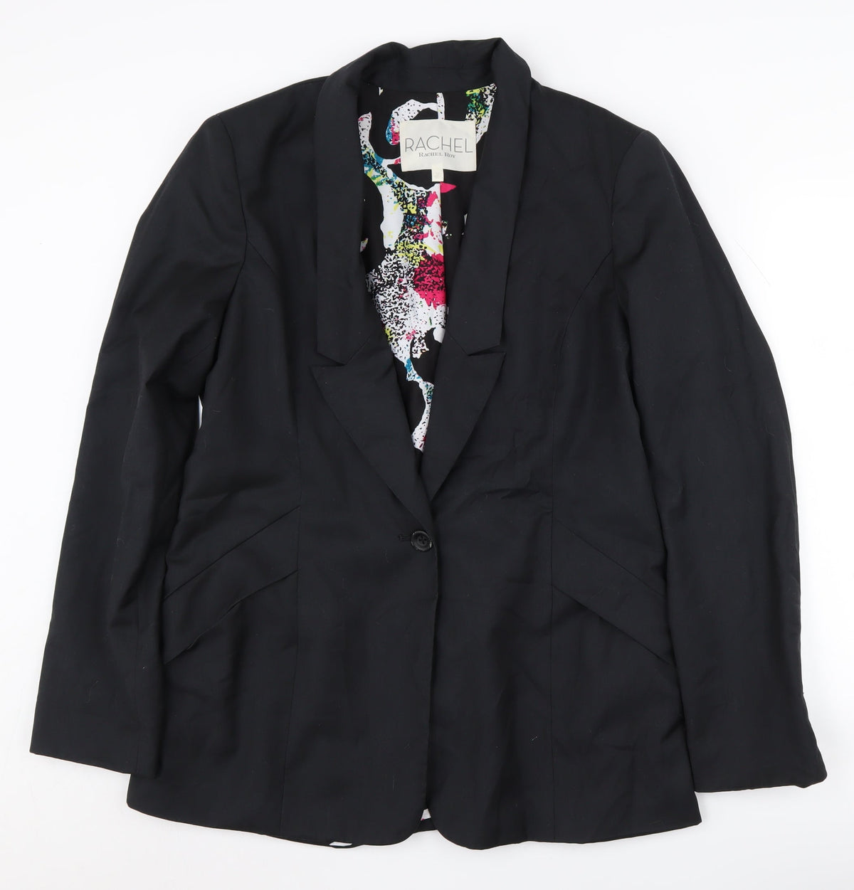 Rachel Roy Women's Black Blazer, Size 12, Regular Fit