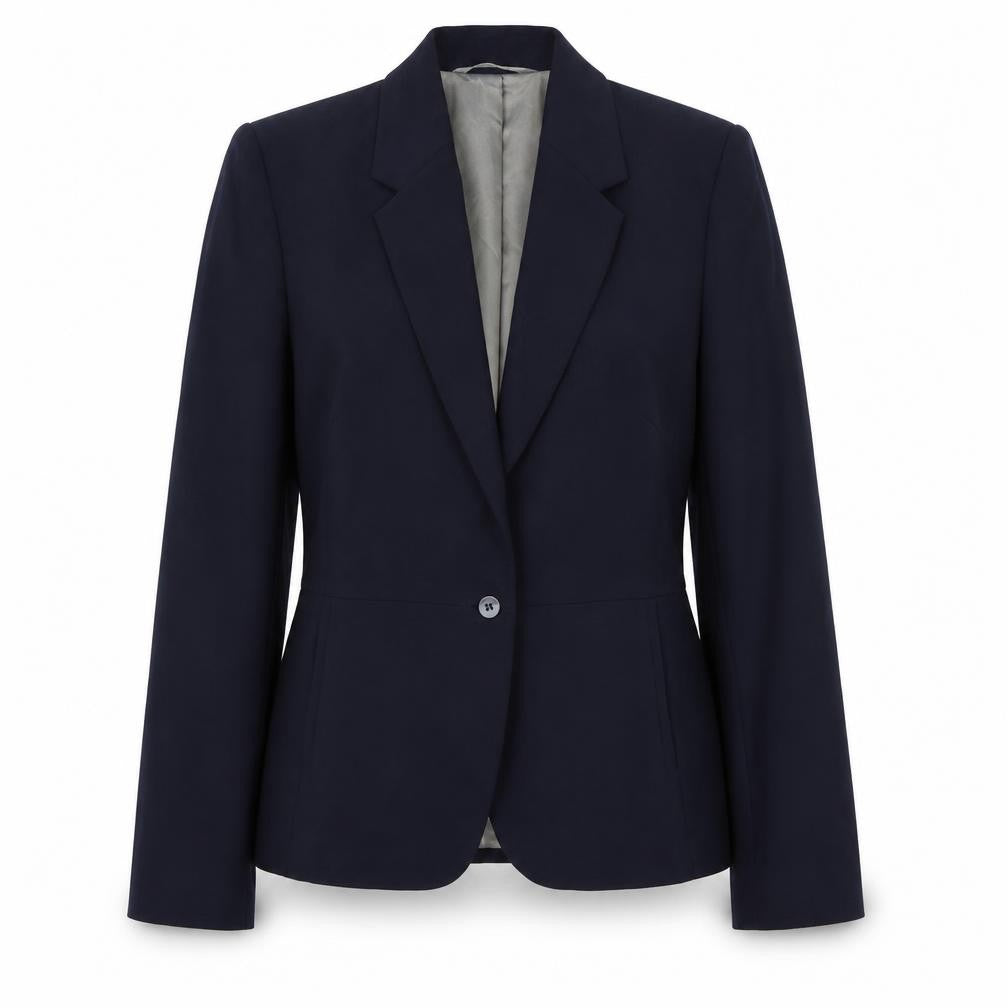 Next Women's Black Blazer UK 12 One-Button Regular Fit