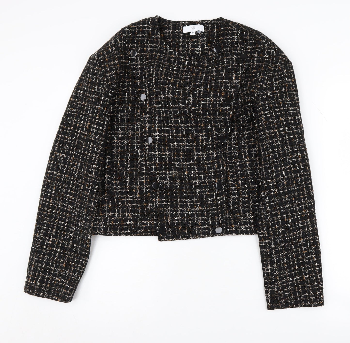 Marks and Spencer Women's Black Check Tweed Jacket
