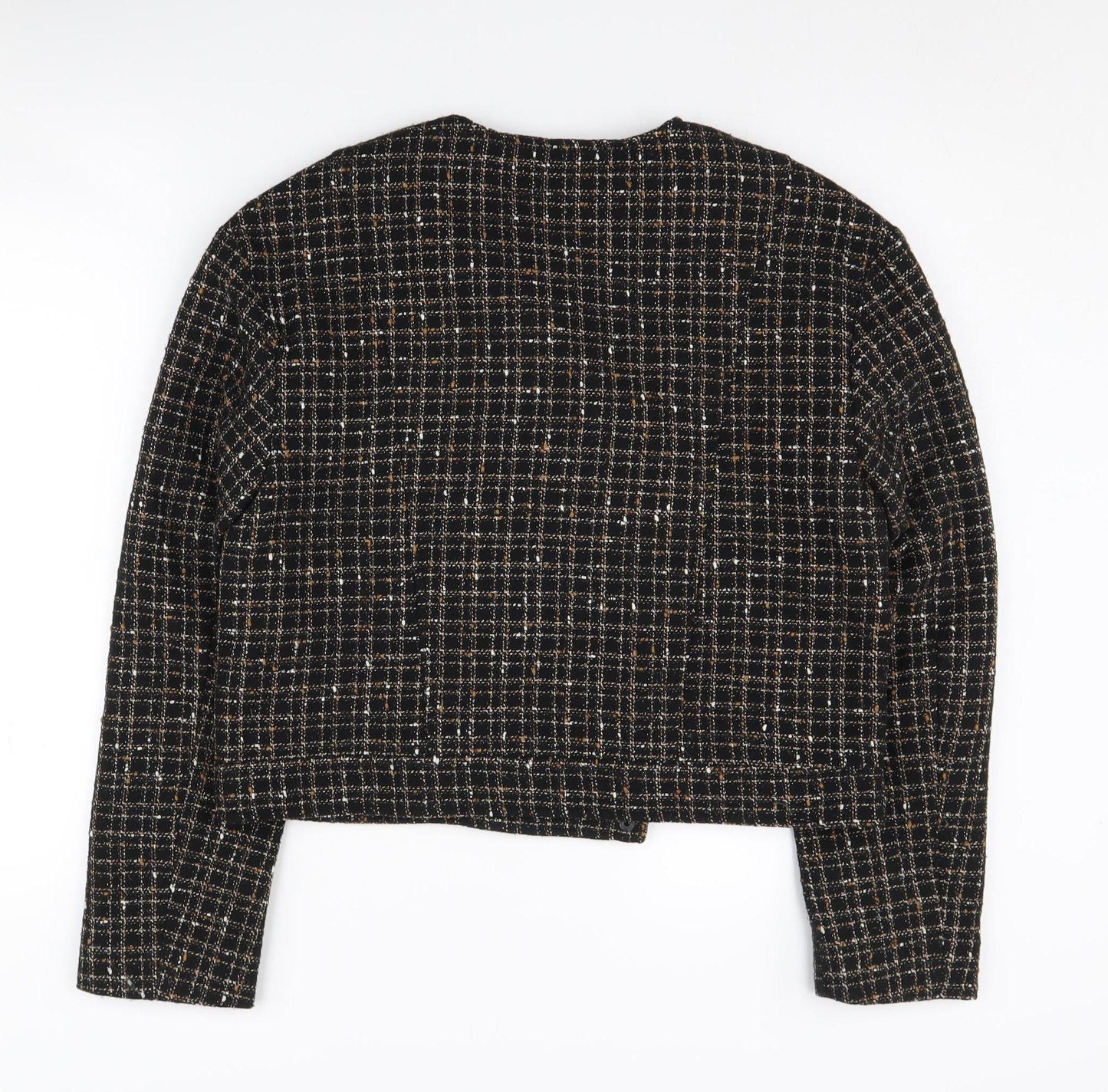 Marks and Spencer Women's Black Check Tweed Jacket
