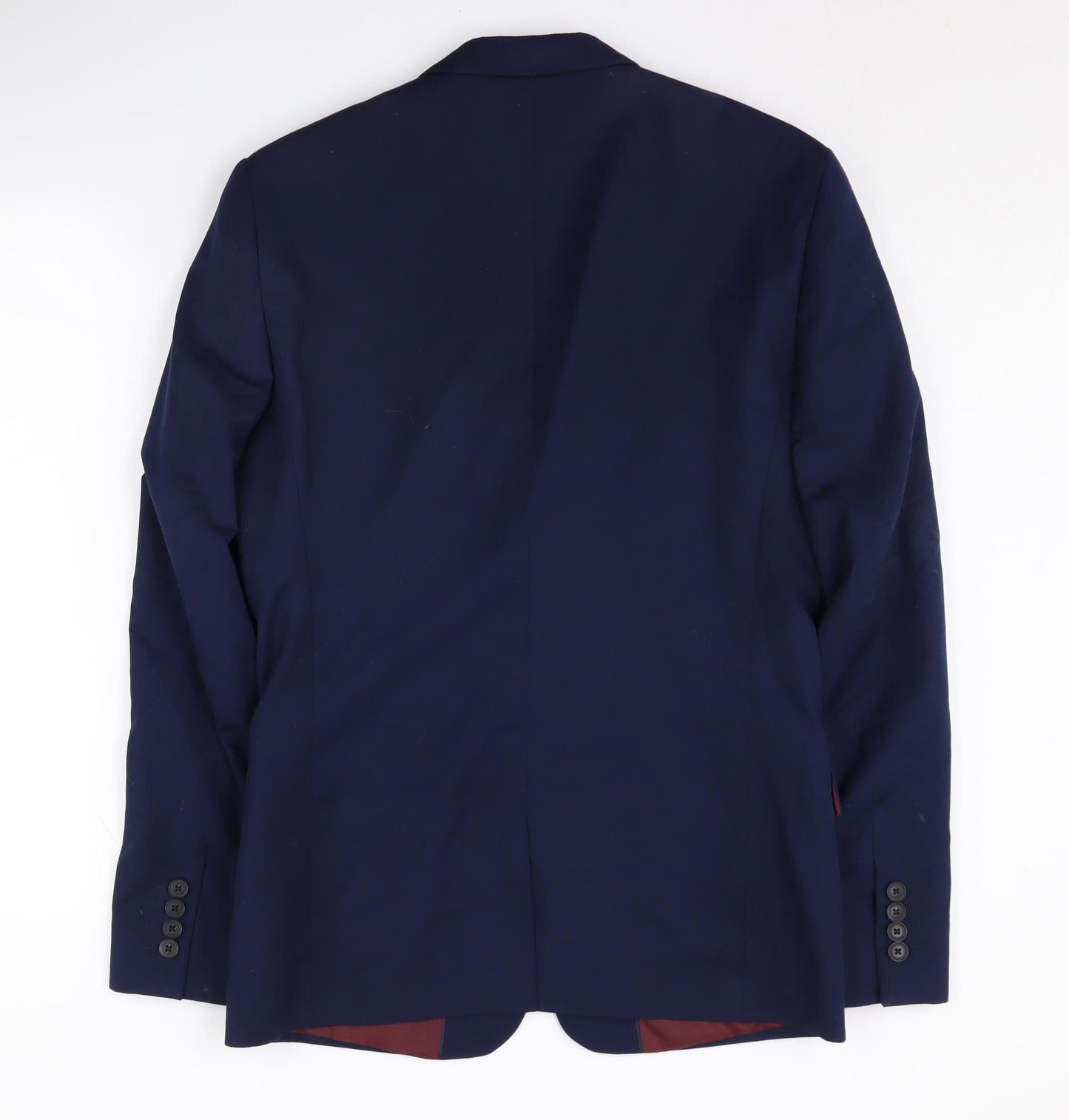 River Island Men's Blue Blazer 38R Casual Notch Lapel