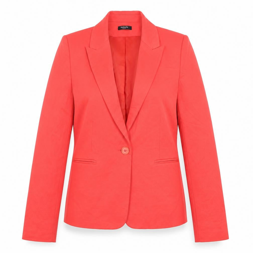 La Redoute Women's Red Blazer, UK 12, Elegant Design