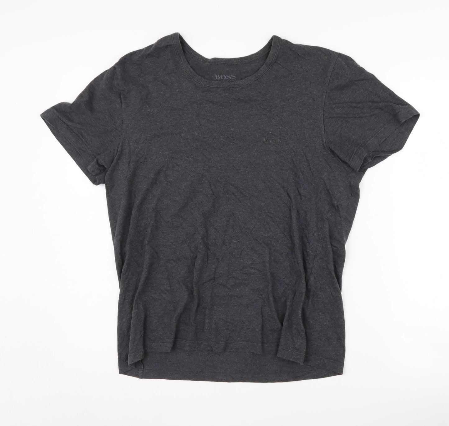 Boss Men's Grey T-Shirt Size S Short Sleeve
