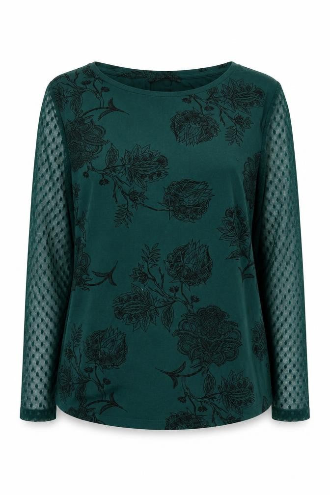 Marks & Spencer Green Floral Blouse UK 12