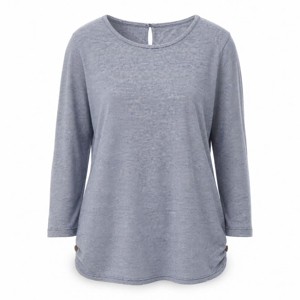 Fat Face Women's Blue Long Sleeve Top, UK 8