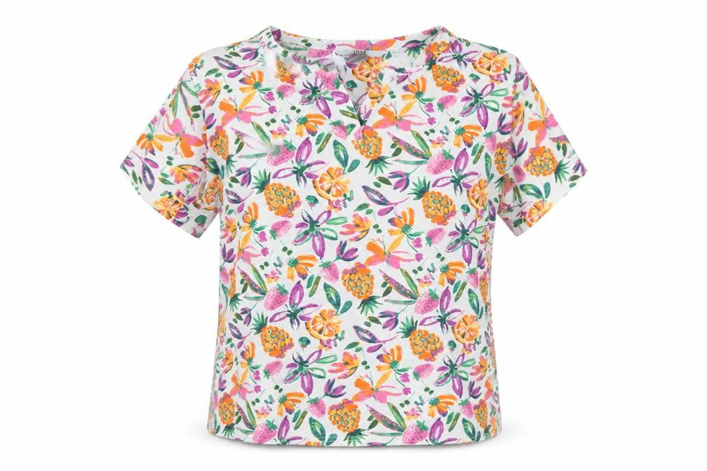 Isle Women's Multicoloured Floral T-Shirt Medium