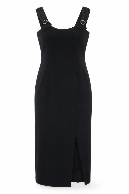 Jacques Vert Black Sleeveless Women's Dress Size 10