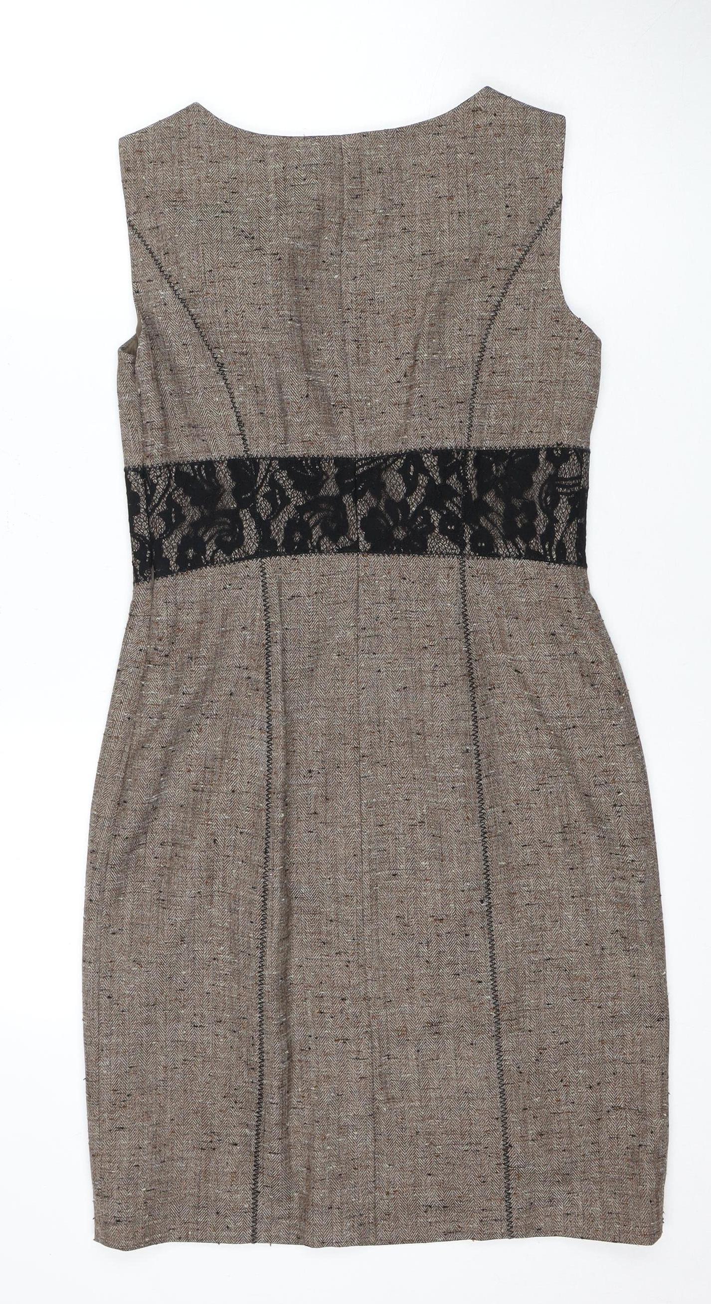 Jessica Howard Women's Brown Sheath Dress Size 10