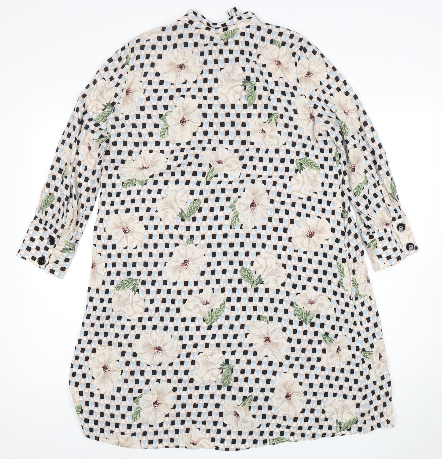 Zara Basic Women's Floral Shirt Dress, Size S