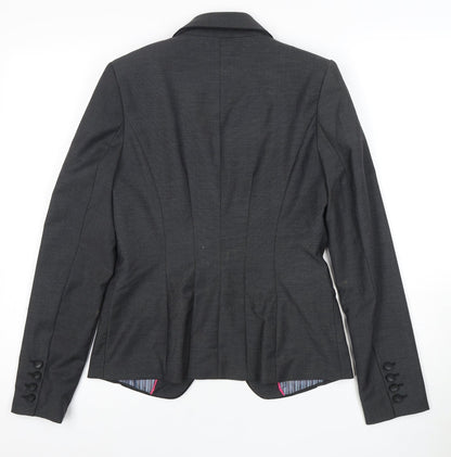 Next Women's Black Slim Fit Suit Jacket Size 8