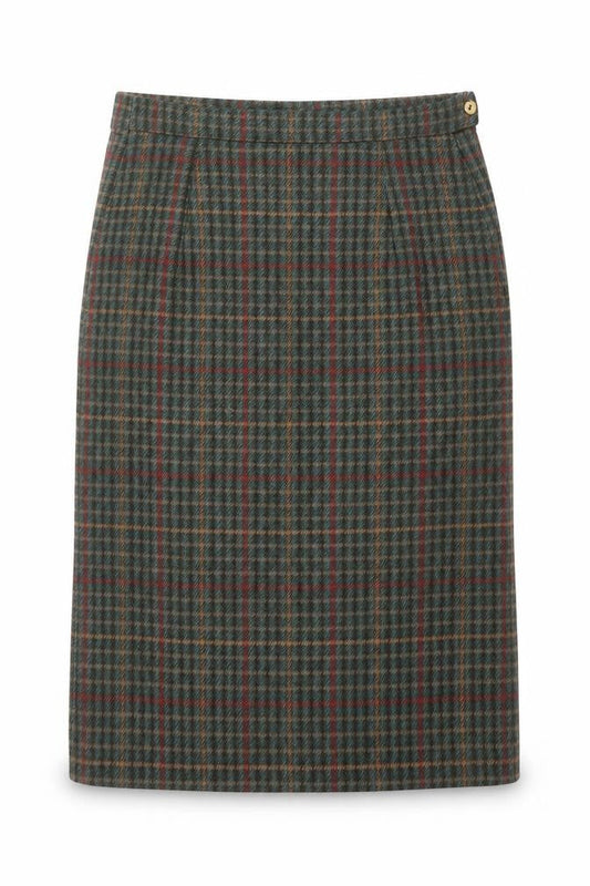 Avoca Women's Medium Check Wool Skirt