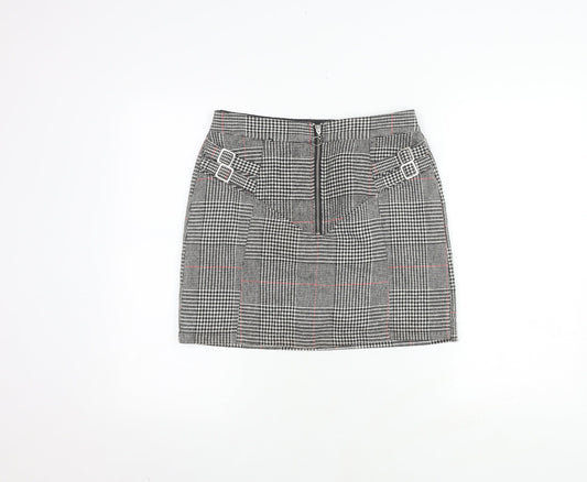 Topshop Women's Multicoloured Check Skirt Size 10