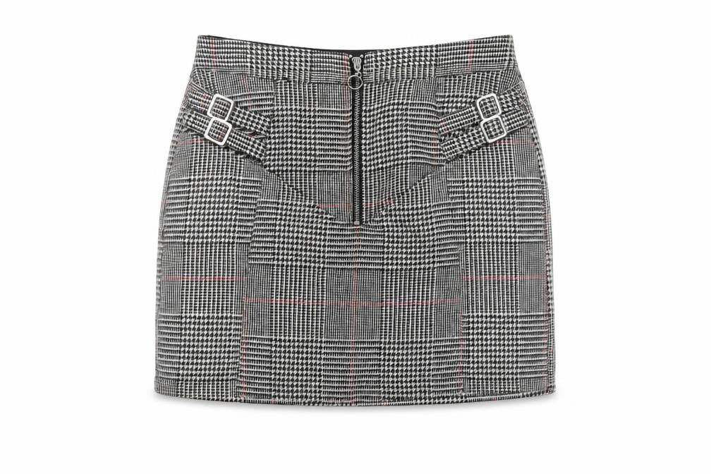 Topshop Women's Multicoloured Check Skirt Size 10