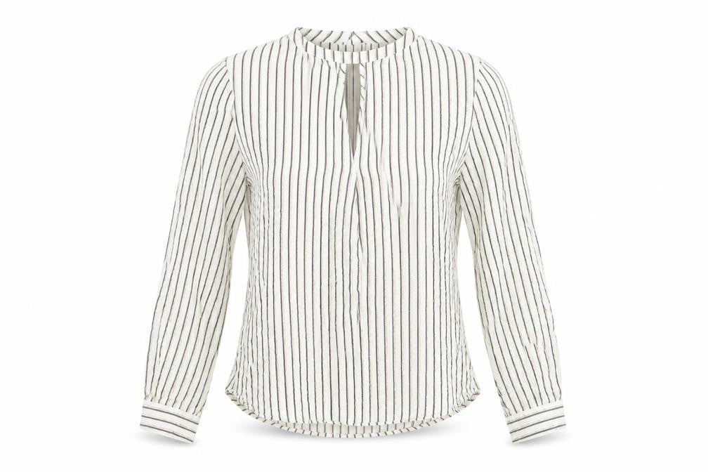 Marks & Spencer Women's Ivory Striped Top Size 8