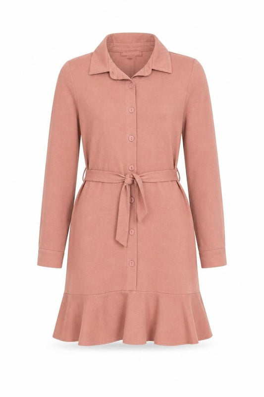 Miss Selfridge Women Pink Shirt Dress UK 8 Petites