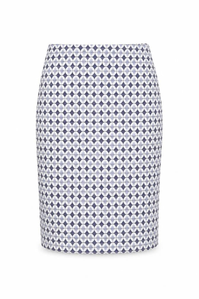 Zara Women's Blue Geometric Skirt Size 12