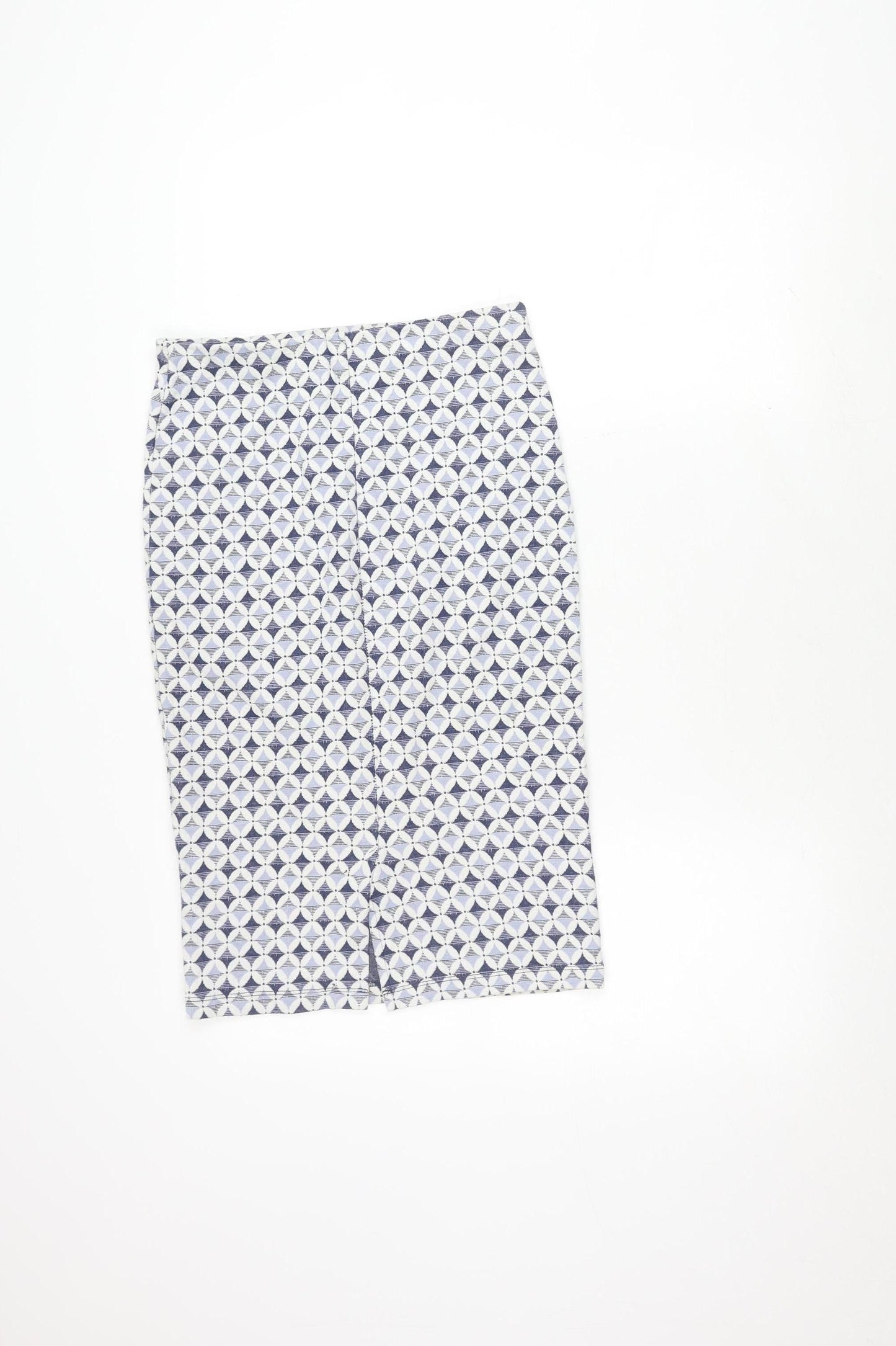 Zara Women's Blue Geometric Skirt Size 12