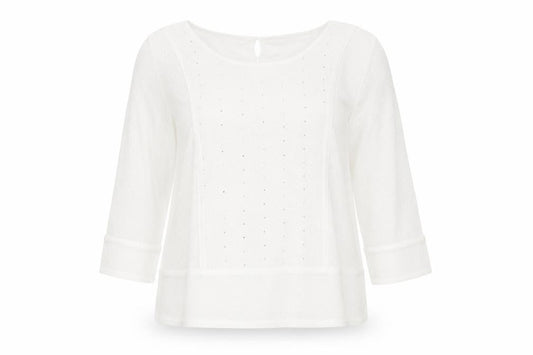 Marks and Spencer Women's Ivory Jersey Top Size 18