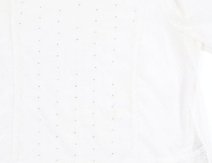 Marks & Spencer Women's Ivory Jersey Top Size 18