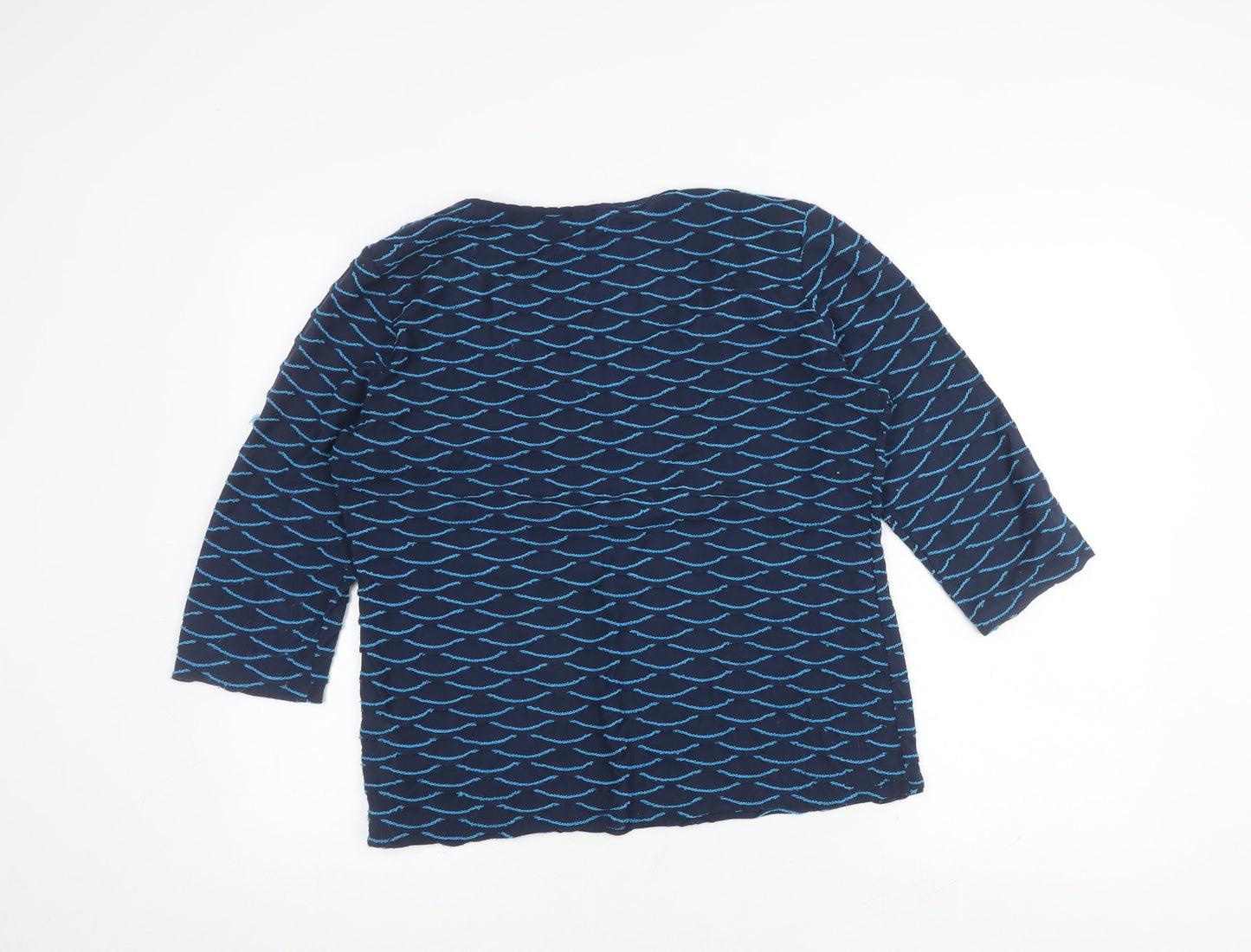 Marks and Spencer Women's Blue Size 14 3/4 Sleeve Top