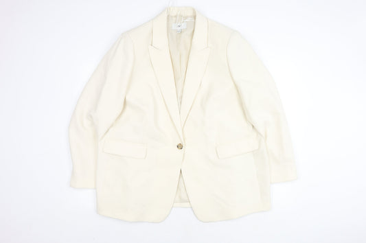 Marks and Spencer Women’s Ivory Blazer, Size 24