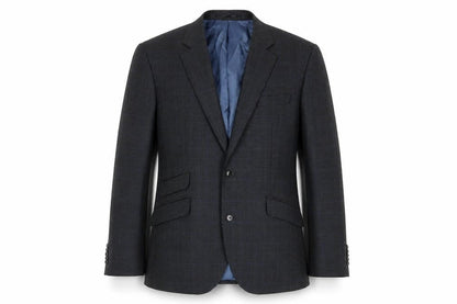 John Lewis Men's Grey Check Blazer, 40S, Elegant Style