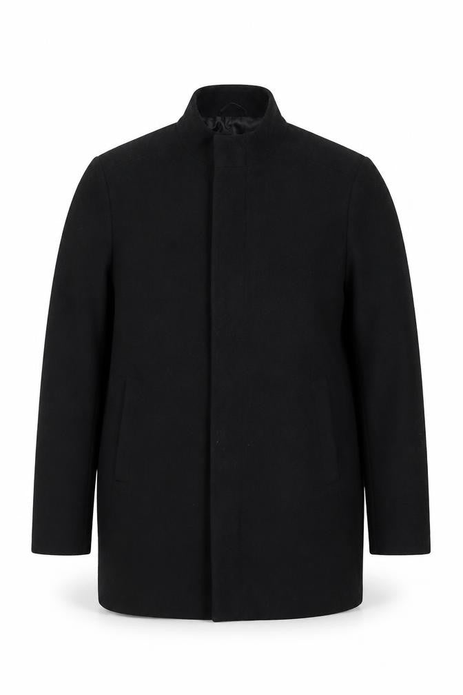 Debenhams Men's Black Wool Blend Coat Size 44