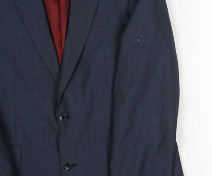 Chester Barrie Men's Blue Blazer 40R Wool Formal Jacket