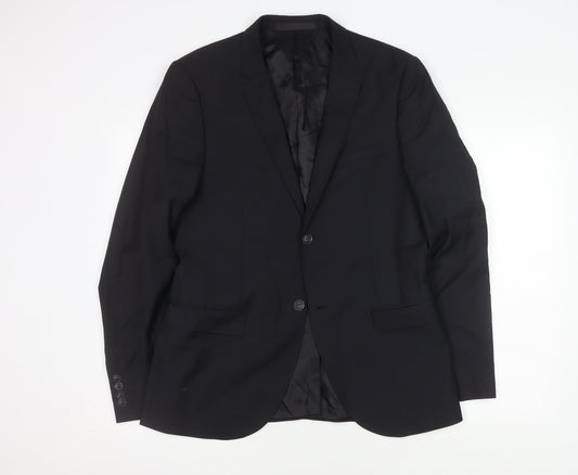 Topman Men's Black Blazer Jacket 40