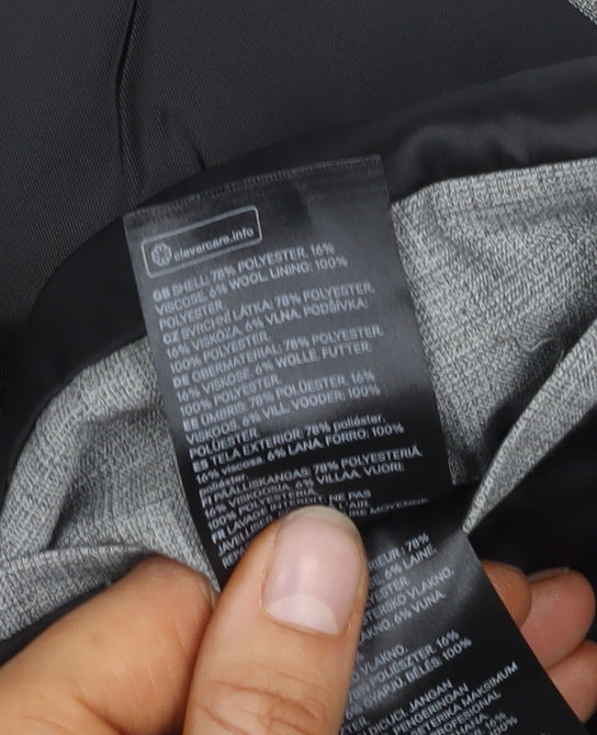 H&M Men's Grey Blazer 44R Regular Fit Jacket