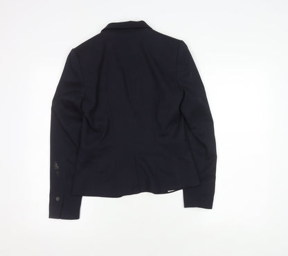 H&M Women's Black Suit Jacket Size 6 Regular Fit